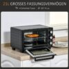 HOMCOM Küchengerät 800-085V90 schwarz Polypropylen B/H/L: ca. 38,5x46x29 cm – Bild 5