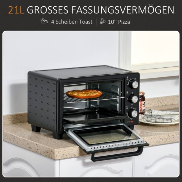 HOMCOM Küchengerät 800-085V90 schwarz Polypropylen B/H/L: ca. 38,5x46x29 cm – Bild 5