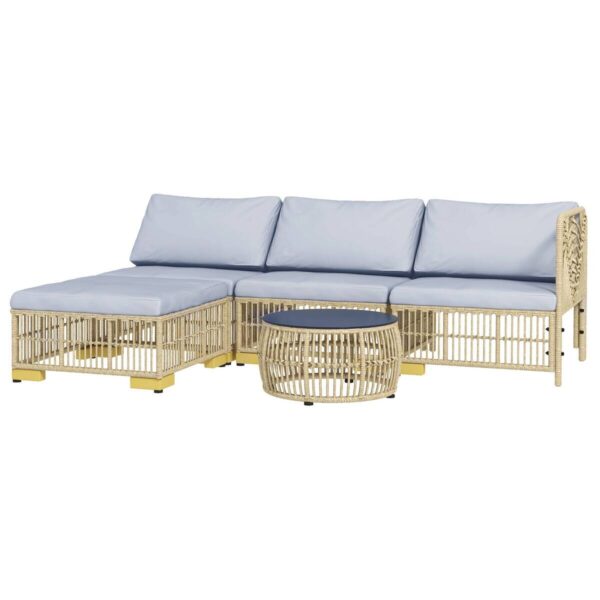 Outsunny Sitzgruppe grau Polyester B/H/L: ca. 73x73x73 cm Outsunny Sitzgruppe grau Polyester B/H/L: ca. 73x73x73 cm – Bild 5