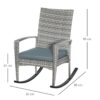 Outsunny Gartensessel grau Polyester B/H/L: ca. 88x66x98 cm – Bild 2