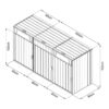 AXI Outdoor Living Mülltonnenbox Owen anthrazit B/H/L: ca. 80x122x240 cm – Bild 3