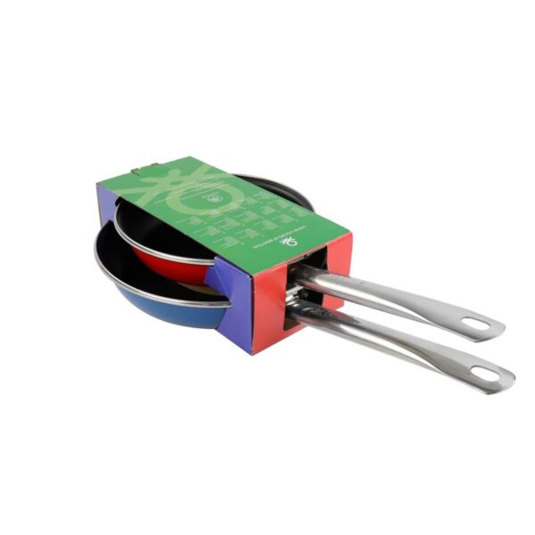 BENETTON Pfannenset RAINBOW blau Stahl 2 tlg. – Bild 3