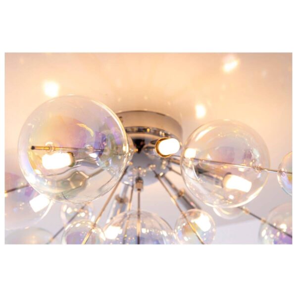 Näve Leuchten Deckenleuchte 1085130 multicolor Metall Glas B/H/T: ca. 57x38x57 cm G9 6 Brennstellen – Bild 4