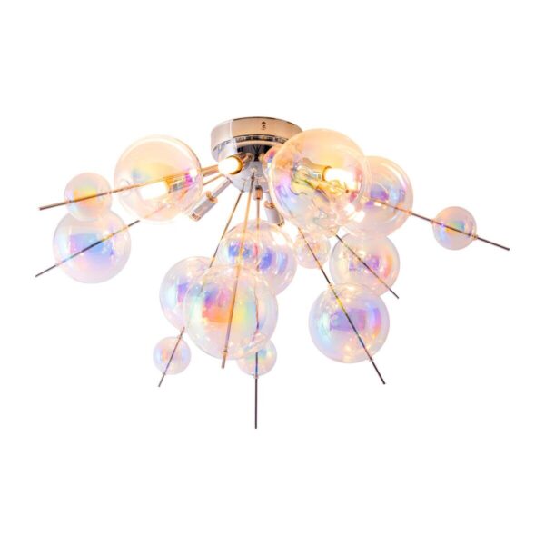 Näve Leuchten Deckenleuchte 1085130 multicolor Metall Glas B/H/T: ca. 57x38x57 cm G9 6 Brennstellen – Bild 5