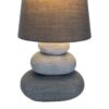 Näve Leuchten Tischleuchte 3045216 grau Keramik B/H/T: ca. 16x31x16 cm E14 1 Brennstellen – Bild 4