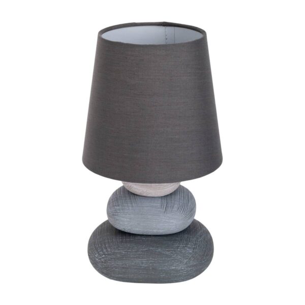 Näve Leuchten Tischleuchte 3045216 grau Keramik B/H/T: ca. 16x31x16 cm E14 1 Brennstellen – Bild 5