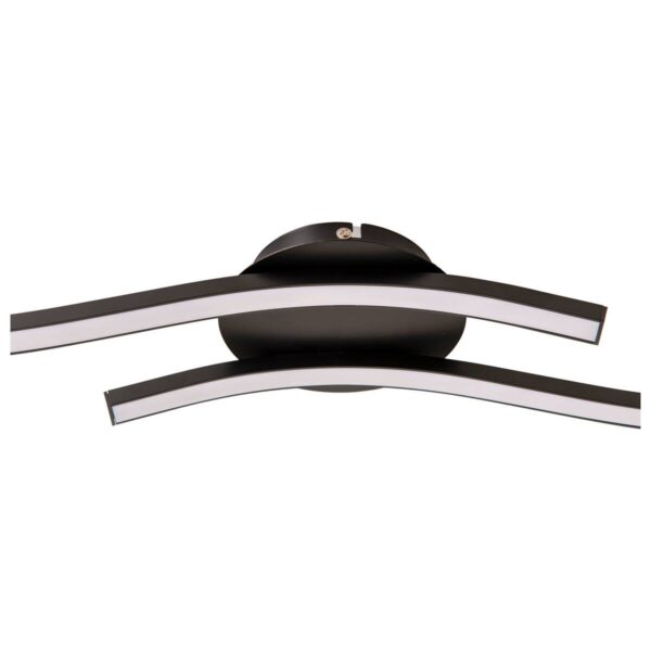 Näve Leuchten Deckenleuchte 1383122 schwarz Kunststoff Metall B/H/T: ca. 13x7,3x65 cm null 2 Brennstellen – Bild 3