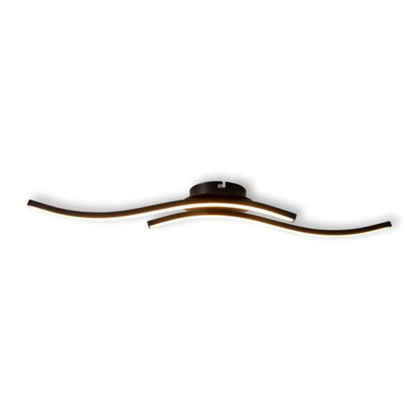 Näve Leuchten Deckenleuchte 1383122 schwarz Kunststoff Metall B/H/T: ca. 13x7,3x65 cm null 2 Brennstellen – Bild 5