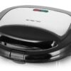 Emerio Sandwichtoaster ST-120889 silber schwarz Kunststoff Edelstahl B/H/T: ca. 21,8x7,7x20,2 cm – Bild 2