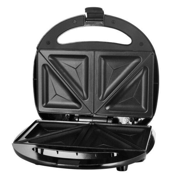 Emerio Sandwichtoaster ST-120889 silber schwarz Kunststoff Edelstahl B/H/T: ca. 21,8x7,7x20,2 cm – Bild 4