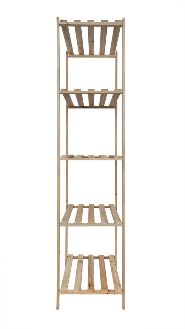 Holzregal natur B/H/L: ca. 40x170x75 cm – Bild 2