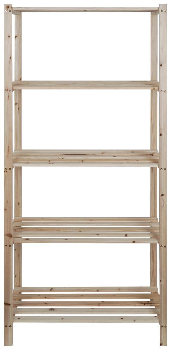 Holzregal natur B/H/L: ca. 40x170x75 cm – Bild 3