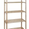 Holzregal natur B/H/L: ca. 40x170x75 cm – Bild 5