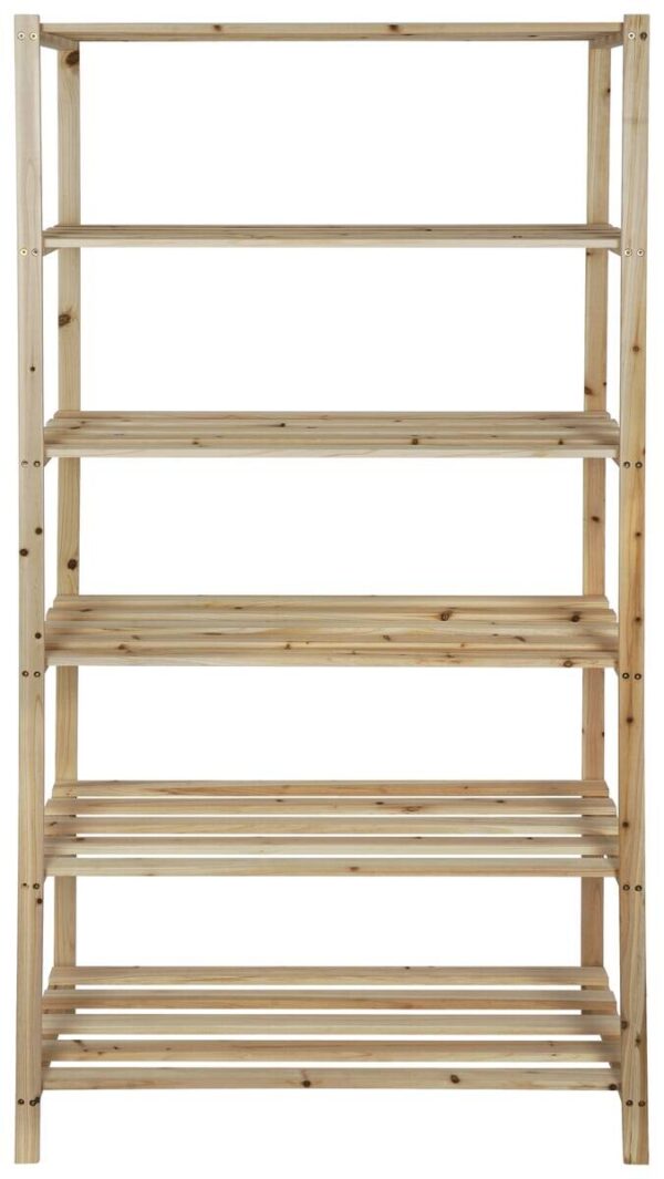 Holzregal B/H/L: ca. 40x180x90 cm – Bild 3