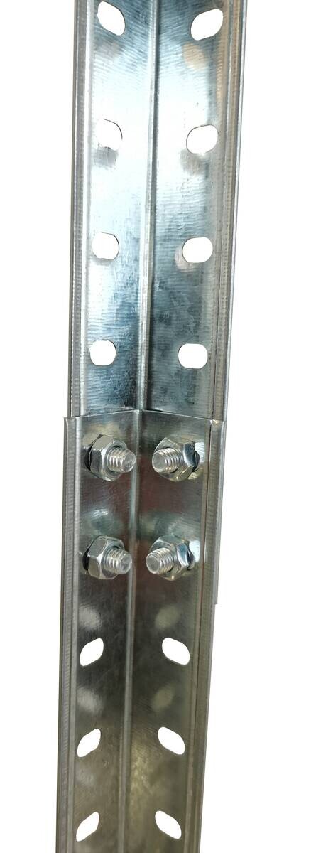 Schraubregal verzinkt B/H/T: ca. 75x150x30 cm – Bild 2