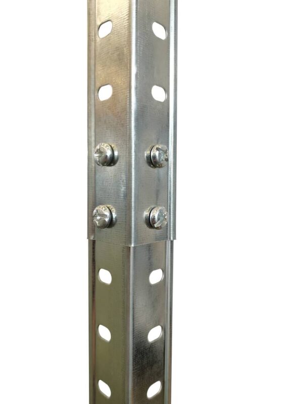 Schraubregal verzinkt B/H/T: ca. 75x150x30 cm – Bild 5
