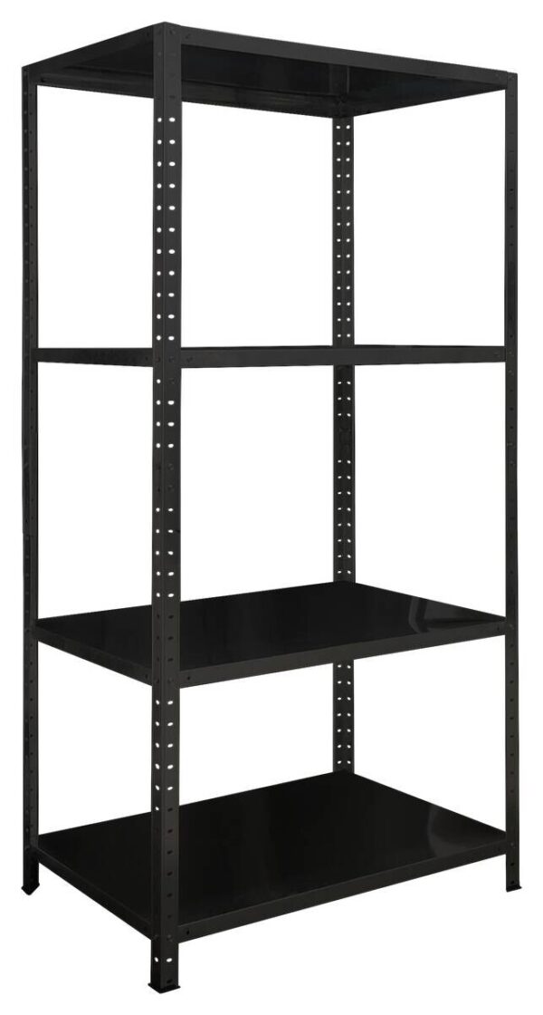 Schraubregal schwarz B/H/T: ca. 90x180x60 cm – Bild 2