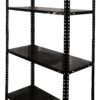 Schraubregal schwarz B/H/T: ca. 75x150x40 cm – Bild 2