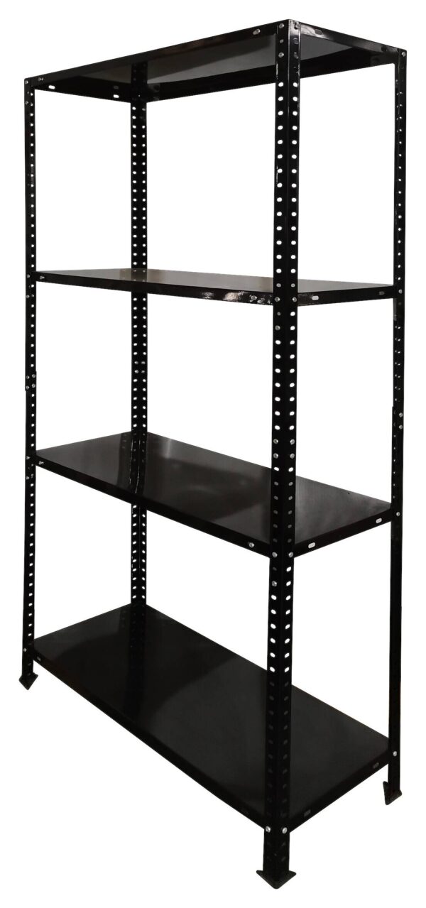 Schraubregal schwarz B/H/T: ca. 75x150x40 cm – Bild 2