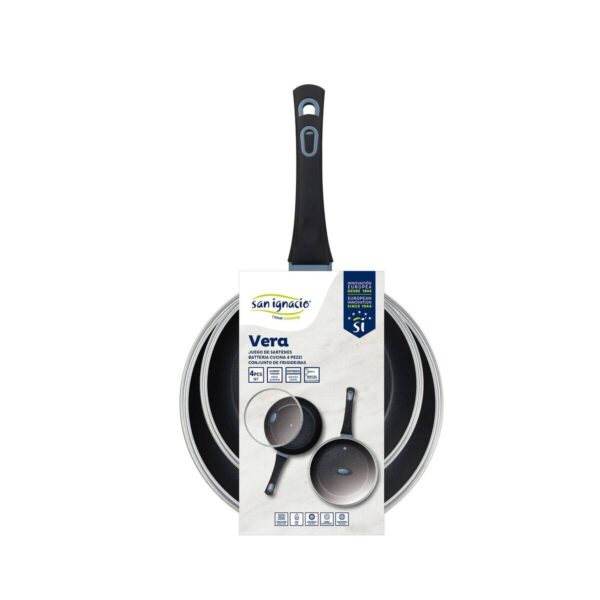 SAN IGNACIO Pfannenset VERA blau Aluminium 4 tlg. – Bild 4