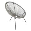 POCOline Gartensessel Acapulco grau Stahlrohr B/H/L: ca. 79x83x73 cm – Bild 3