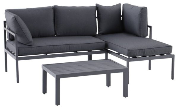 POCOline Loungeset Nizza dunkelgrau Stahlrohr – Bild 3