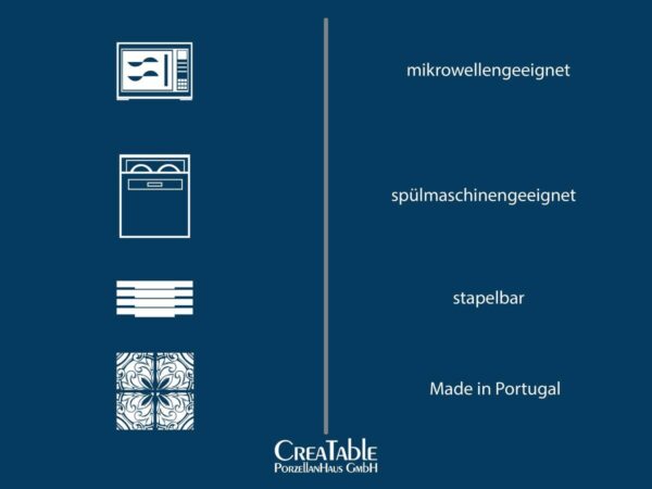 CreaTable Tafelservice Uno grau Steinzeug 12 tlg. – Bild 3