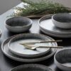 CreaTable Tafelservice Uno grau Steinzeug 12 tlg. – Bild 4