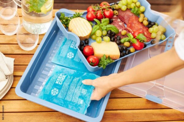 Rotho Party-Butler COOL u. FRESH blau B/H/L: ca. 29,5x11x43,5 cm – Bild 3