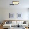 GLOBO LED-Deckenleuchte schwarz Opal Acryl Metall B/H/T: ca. 55x10x85,5 cm – Bild 2