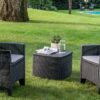 ProGarden Balkonset Three anthrazit Kunststoff – Bild 2