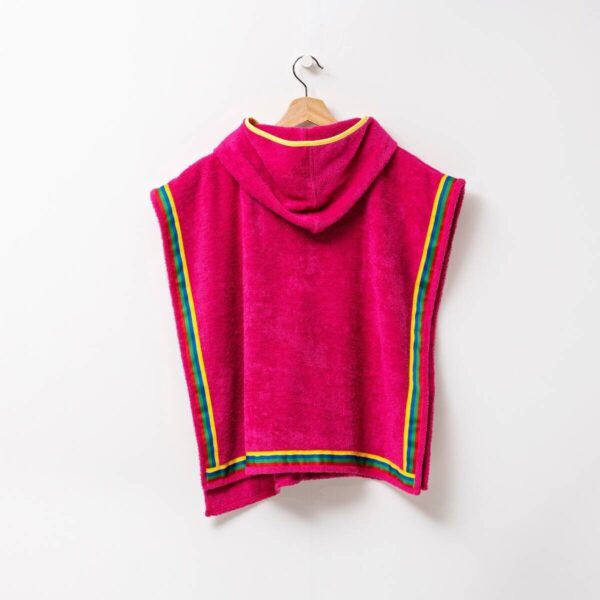 BENETTON Kinder-Badeponcho pink Baumwolle B/L: ca. 65x65 cm BENETTON Kinder-Badeponcho pink Baumwolle B/L: ca. 65x65 cm – Bild 3