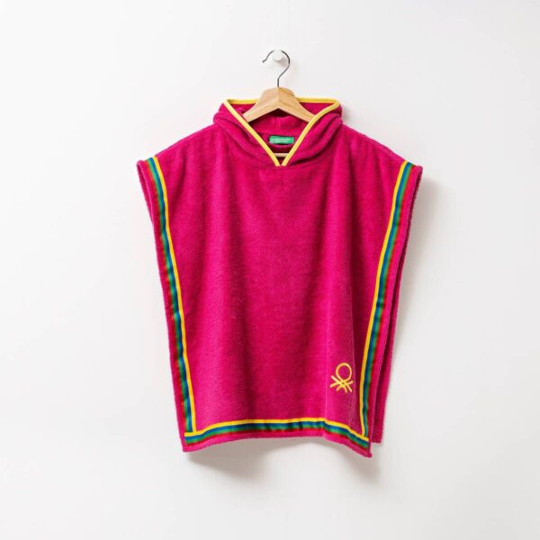 BENETTON Kinder-Badeponcho pink Baumwolle B/L: ca. 65x65 cm BENETTON Kinder-Badeponcho pink Baumwolle B/L: ca. 65x65 cm – Bild 5