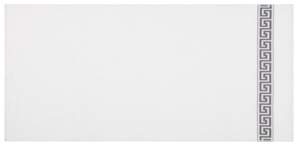 POCOline Duschtuch Mäander weiß Baumwolle B/L: ca. 80x160 cm – Bild 2