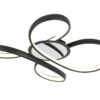Nolo LED-Deckenleuchte Markus Chrom schwarz Kunststoff Metall B/H/L: ca. 48x12x48 cm 2 Brennstellen – Bild 3