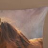 Baumwoll Bettwäsche Ponies Flanell Multi Baumwolle B/L: ca. 135x200 cm – Bild 3