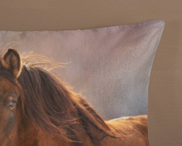 Baumwoll Bettwäsche Ponies Flanell Multi Baumwolle B/L: ca. 135x200 cm – Bild 3
