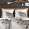 Baumwoll Bettwäsche Fera Flanell sand Baumwolle B/L: ca. 155x220 cm – Bild 3