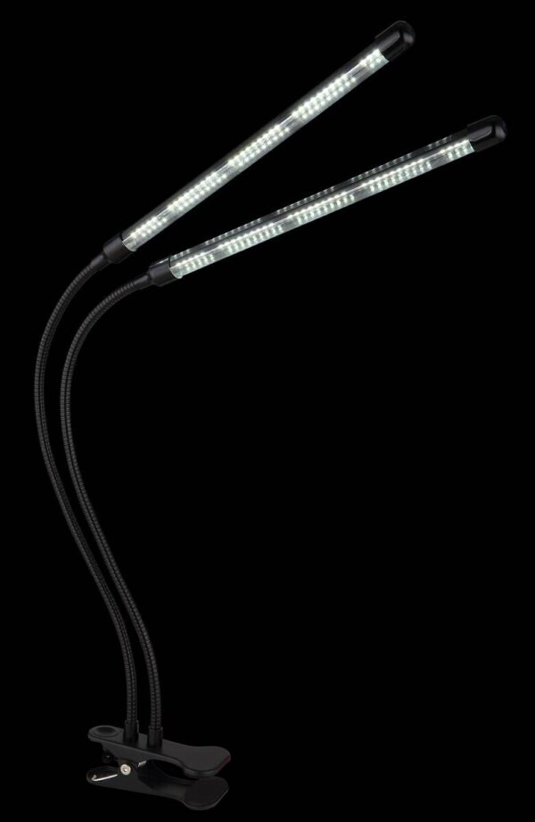 GLOBO LED-Klemmstrahler mattschwarz transparent Metall Kunststoff B/H/T: ca. 45x47x41 cm 1 Brennstellen – Bild 2