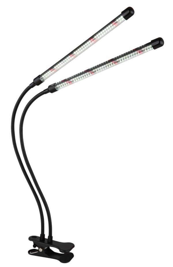 GLOBO LED-Klemmstrahler mattschwarz transparent Metall Kunststoff B/H/T: ca. 45x47x41 cm 1 Brennstellen – Bild 3