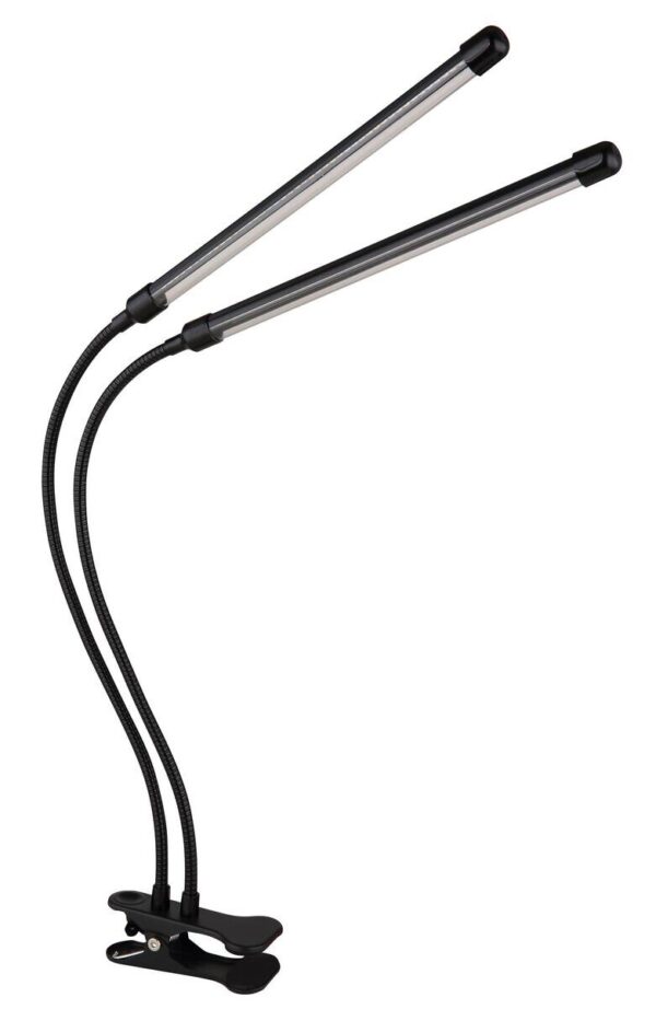 GLOBO LED-Klemmstrahler mattschwarz transparent Metall Kunststoff B/H/T: ca. 45x47x41 cm 1 Brennstellen – Bild 4
