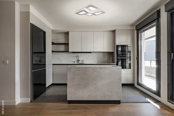 Näve Leuchten LED-Deckenleuchte weiß Metall Kunststoff B/H/T: ca. 48x8x48 cm – Bild 2