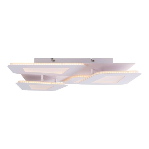 Näve Leuchten LED-Deckenleuchte weiß Metall Kunststoff B/H/T: ca. 48x8x48 cm – Bild 4