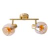 Näve Leuchten Spot gold Glas Metall B/H/T: ca. 40x20x10 cm E14 2 Brennstellen – Bild 2