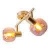 Näve Leuchten Spot gold Glas Metall B/H/T: ca. 40x20x10 cm E14 2 Brennstellen – Bild 4