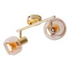 Näve Leuchten Spot gold Glas Metall B/H/T: ca. 40x20x10 cm E14 2 Brennstellen – Bild 5