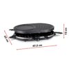 alpina Raclette-Grill schwarz Metall B/H/L: ca. 47,5x12x32 cm – Bild 5