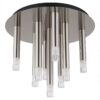 GLOBO LED-Deckenleuchte nickel matt Metall H/D: ca. 29,6x34 cm 9 Brennstellen – Bild 2