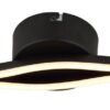 GLOBO LED-Deckenleuchte schwarz Aluminium Metall B/H/T: ca. 10x5,6x47,6 cm 1 Brennstellen – Bild 2