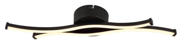 GLOBO LED-Deckenleuchte schwarz Aluminium Metall B/H/T: ca. 10x5,6x47,6 cm 1 Brennstellen – Bild 2